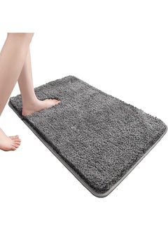 Buy Bathroom Rug, 40 * 60cm Velvet Plus Thick Snowflake Bath Mat, Superfine Fiber Absorbent Strong Plush Rug, Non-slip, Suitable for Bathroom, Bathtub, Doorway, Kitchen and Living Room in Saudi Arabia