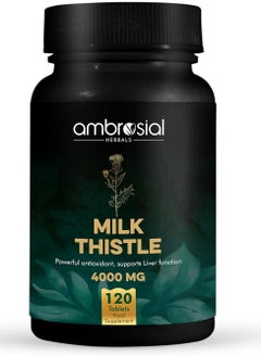 Buy Milk Thistle 4000 Mg, Pack Of 1-120 Tablet in UAE