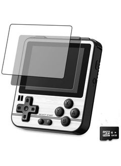 اشتري RG280V Handheld Game Console with Opening Linux Tony System, 64Bit 2.8inch IPS Screen, Retro Game Console with 64 TF Card 5000 Classic Games, Portable Video Game Console (Silver) في السعودية