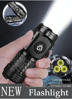 Buy Rechargeable LED Flashlights Alloy with Fast Charge Handheld Flashlight Portable Waterproof Super Bright Flashlights for Emergencies Camping Hiking in UAE