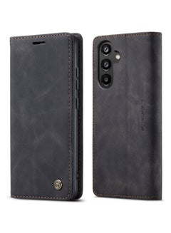 Buy CaseMe Samsung Galaxy A34 Case Wallet, for Samsung Galaxy A34 Wallet Case Book Folding Flip Folio Case with Magnetic Kickstand Card Slots Protective Cover - Black in Egypt