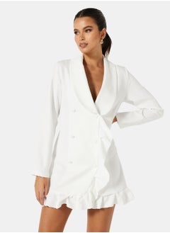 Buy Frill Detailed Blazer Dress in Saudi Arabia