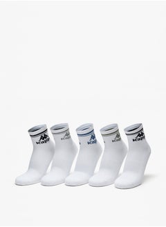 اشتري Logo Detail Crew Length Sports Socks - Set of 5 في الامارات