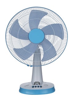 اشتري 16 Inch Table Fan 3 Speed Settings With 90⁰ Oscillating 60 Min Timer 5 PP Leaf Blade Electric Cooling Fan في الامارات