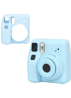 Buy Silicone Case for Fujifilm Instax Mini SE Instant Camera Case |Soft Protective Camera Cover with Adjustable Shoulder Strap - Blue in UAE