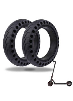 Buy Electric Scooter Replacement Tires, Rubber Solid Wheel Honeycomb Tire Grip/Friction Non-Slip Tubeless e Accessories for Xiaomi 8.5 x2 M365/Pro (2 Pcs inch) in Saudi Arabia