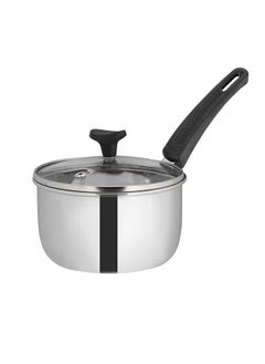 Buy DelCasa Sauce Pan with Glass Lid 15cm DC2139 in UAE