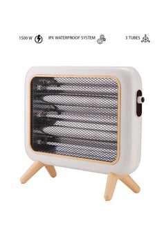 Buy Room  Heater 3 Tubes 1500 W - White in Saudi Arabia