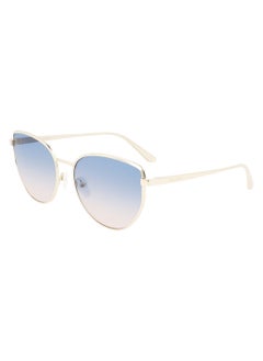 Buy Full Rim Metal Modified Rectangle Calvin Klein Sun Ck22113S 5818 (719) Gold/Sky in UAE