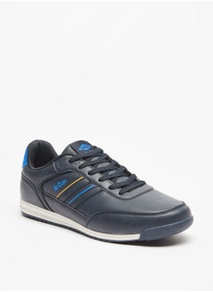 Buy Men's Logo Detail Sneakers with Lace-Up Closure in UAE