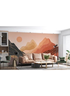 اشتري Grand Abstract Desert Landscape Mural  Fabric Wallpaper Covers An Area ​​Up To 4.2Mx3M With Adhesive And Smoothing Tool في مصر