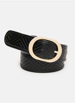 Buy Black Belt with Round Buckle in Egypt