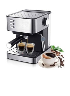 Buy Electric 15Bar Italian Coffee Machine Household Espresso Coffee Machine Fancy Milk Foam Maker 220V in UAE