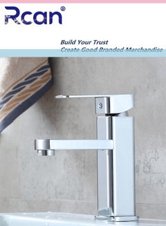 اشتري Kitchen Faucet Countertop SUS304 Stainless Steel Single Handle Sink Faucet Hot and Cold Dual Control Faucet Suitable for Kitchen Bathroom Balcony في السعودية