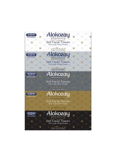 Buy Alokozay Tissue ( 130 x 2 ply) pack of 5 in UAE