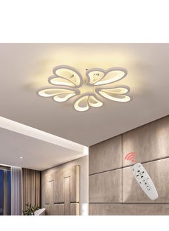 Buy Modern Ceiling Light Dimmable LED Chandelier Flush Mount Ceiling Lights Remote Control Acrylic Leaf Ceiling Lamp Fixture for Living Room Dining Room Bedroom 60W in Saudi Arabia