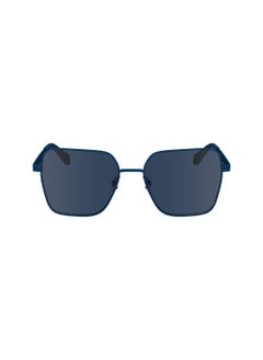 اشتري FULL RIM METAL SQUARE CALVIN KLEIN JEANS SUN CKJ24201S  5616 (400) BLUE في الامارات