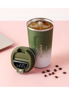 Buy Intelligent Digital Display 510ml 304 Stainless Steel Coffee Cup Thermal Mug Office Termal Cafe  Travel Insulated Bottle in Saudi Arabia