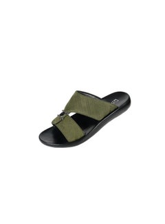 Buy 008-3550 Barjeel Mens Arabic Sandals 63071 Olive in UAE