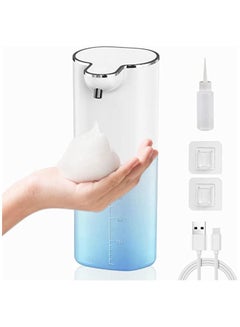 Buy Automatic Foaming Soap Dispenser, 13.5oz/400ML Wall Mount Soap Dispenser, USB Rechargeable,4 Gear Foaming Adjustable, Touchless Hand & Dish Soap Dispenser for Bathroom, Kitchen in UAE