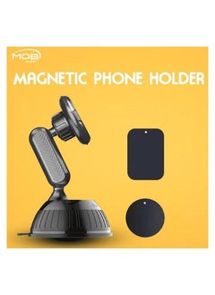 Buy MOB Car Foldable Magnetic Mobile Holder Car Phone Holder 360° Rotating Adjustable in Saudi Arabia