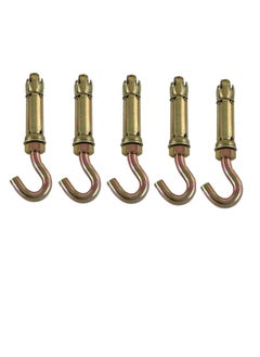 Buy Robustline High Strength Metal Sleeve Shield Closed Hook/Eye Hook | Open Hook Anchor Bolt Pack of 5 (OPEN HOOK, 6 MM) in UAE