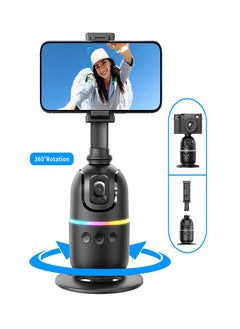 Buy Auto Face Tracking Tripod with Remote Control Smart Selfie Stick Object Tracking Holder Selfie Stick 360° Rotation Smart Shooting Holder Gesture Control for Live Vlog Streaming Video in UAE