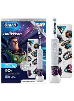 Buy Lightyear Kids Electric Toothbrush For Ages 3+, White in UAE