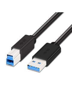 Buy USB Printer Cable USB 3.0 Scanner Cord High Speed Compatible for Brother, HP, Canon, Lexmark, Dell, Xerox etc Black 1.5Mete in Saudi Arabia