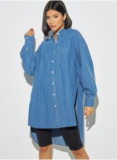 اشتري Button Down Denim Shirt في السعودية