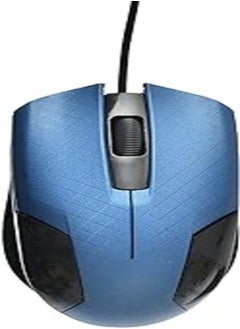 اشتري Generic MS011 High Quality Internet Optical USB Mouse With Modern Design And Long Wire Supports Windows 10/Windows 7/ Windows Vista And Windows XP - Black Blue في مصر