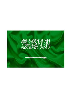 اشتري علم المملكة العربية السعودية - ألوان زاهية ومقاومة للأشعة فوق البنفسجية ، خفيفة الوزن ، تظهر الدعم في الأحداث الرياضية والاحتفالات الأخرى ، مخيط في جميع أنحاء ، 100 ٪ بوليستر-مقاس 96 * 64 سم في الامارات