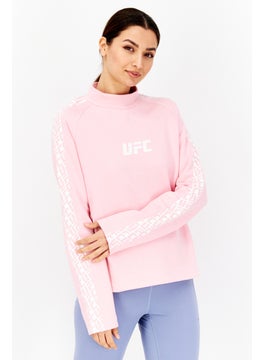 Buy Women Sportswear Fit Long Sleeves Running Sweatshirt, Pink in Saudi Arabia