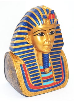 Buy immatgar pharaonic Decorative Egyptian Tutankhamun mask Statue ancient Egyptian souvenirs gifts handmade Home decor collectibles Sculptures  (Multi color - 11 CM) in Egypt