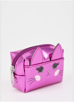 Buy Cat Print Zippered Small Bag in Saudi Arabia