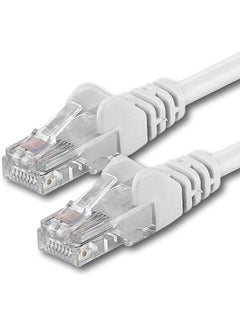 Buy Mog 10m Cat6 Ethernet Cable Enhanced High Speed Network Gigabit RJ45 LAN Patch Cord Compatible with Internet, Router, Modem, Smart TV, PC & Laptop Broadband/Hub, Patch Panel/Access Point White in UAE