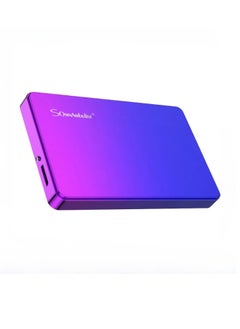 Buy External Hard Drive, USB3.0 Ultra Slim HDD Storage Device, Portable Compact High-speed Mobile Hard Disk Compatible for Pc, Desktop, Mobiles, Laptop, Game Console, Ps4, (Gradient Blue Purple, 1TB) in Saudi Arabia