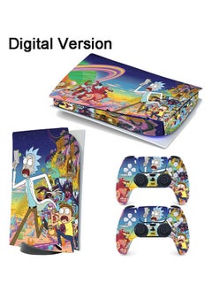 Buy Sony PS5 Digital Version Console and Controller Accessories Cover Skins Controller Skin Gift Skins for PS5 Vinyl Decal Cover for Playstation 5 Console Full Set PS5 Rick and Morty Multicolour in UAE