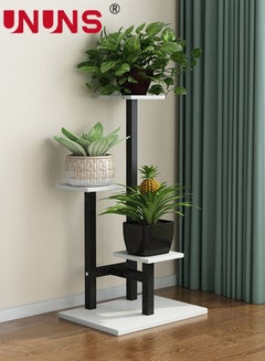 Buy Metal Plant Stand,3-Tier Plant Holders Indoor Stand,Patio Corner Plant Rack With 3 Trays For Living Room,Balcony,Garden in UAE