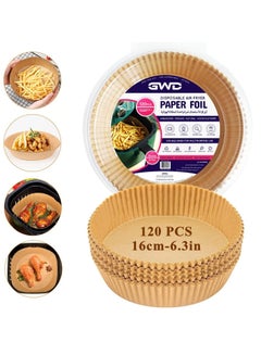 Buy Disposable 120 PCS Air Fryer Paper - Air Fryer Liners - Non-Stick Air Fryer Parchment Paper - Oil & Waterproof Air Fryer Paper - Baking Paper for Frying, Cooking in UAE