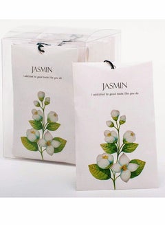 Buy Jasmine Sachet 1Box 12Pcs Jasmine Dried Flower Bag Scent Sachet Drawer Freshener Jasmine Closet Air Freshener Scented Drawer Deodorizer Freshener for Drawers Closet Home Car Fragrance Product in UAE