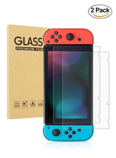 Buy 2 Pack Screen Protector Compatible with Nintendo Switch 9H Hardness Tempered Glass Protective Film Scratch Resistant Anti-Fingerprint Crystal Clear for Nintendo Switch in UAE