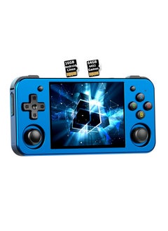 Buy RG353M Handheld Game Console Aluminum Alloy CNC Support Dual OS Android 11+ Linux, 5G WiFi 4.2 Bluetooth 3.5 Inch IPS Multi-Touch Screen 64G TF Card 4420+ Classic Games(Blue) in UAE