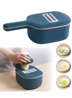 Buy 4 in 1 Multi-Function Vegetable Slicer Chopper Grater (Navy Blue) in Saudi Arabia