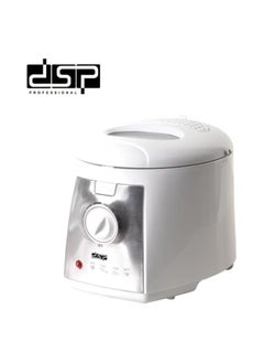 Buy DSP Deep Fryer 1.5 Liter Performance Range 1200 Watt Rapid Air Convection Heating, KB2011 White in Egypt