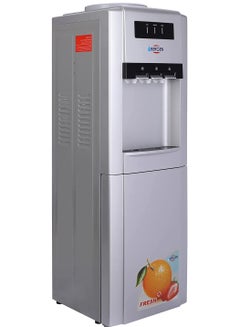 Buy Bergen Water Dispenser 3 Spigots Cold - Lukewarm - Hot Large Silver + Refrigerator BYB110 - Silver in Egypt