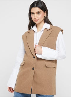 Buy Pocket Detail Vest Coat in UAE