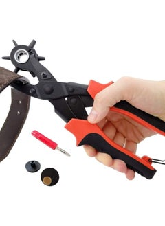 Buy Puncher Tool Drift Punches Leather Hole Punch for Belt, Watch Bands, Saddles, Straps and More, Professional Leather & Fabric Hole Puncher for Crafts & DIY, Belt Hole Puncher, Punch Plier in UAE