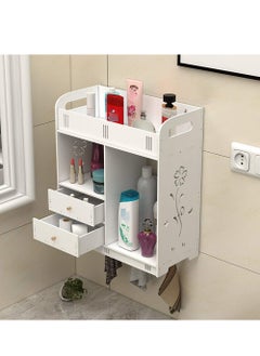 Buy Cosmetic Storage Box, Toiletries Storage Organizer, Bathroom Storage Organizer, Wall Mounted Drawer Type, Small Objects Storage Containers in UAE