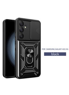 اشتري Phone Cover for Samsung Galaxy A55 5G with Slide Camera Cover Military Grade Drop Protective Phone Case with Magnetic Car Mount Holder في السعودية